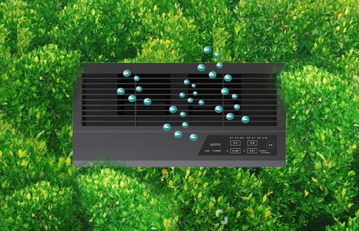 Release negative ions