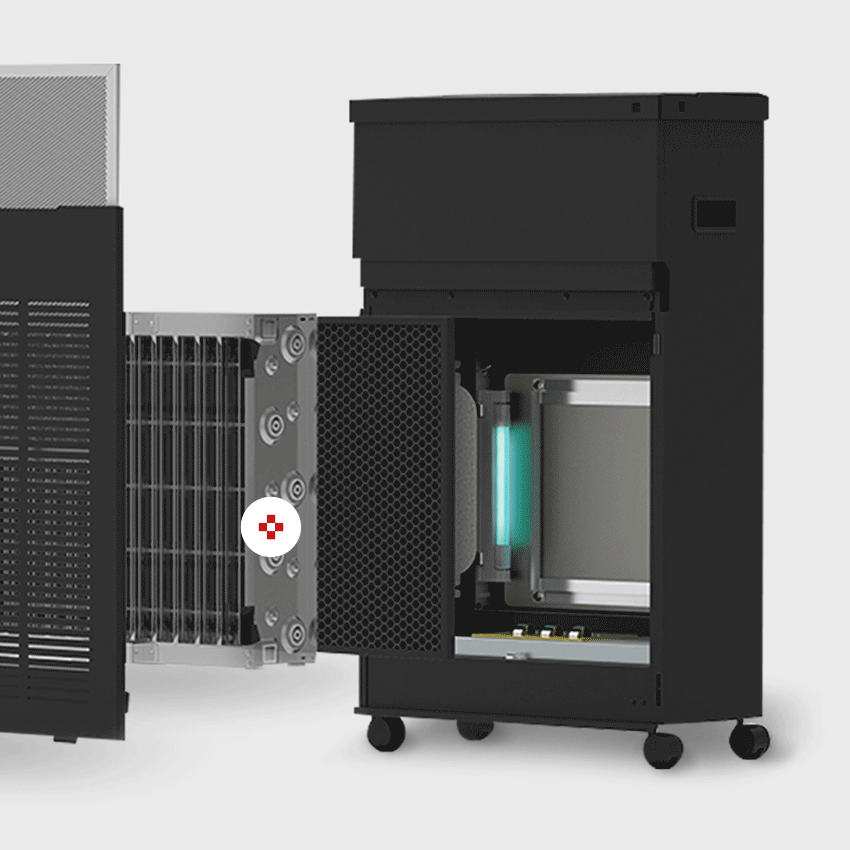 Multi-stage filters and UV-PCO system