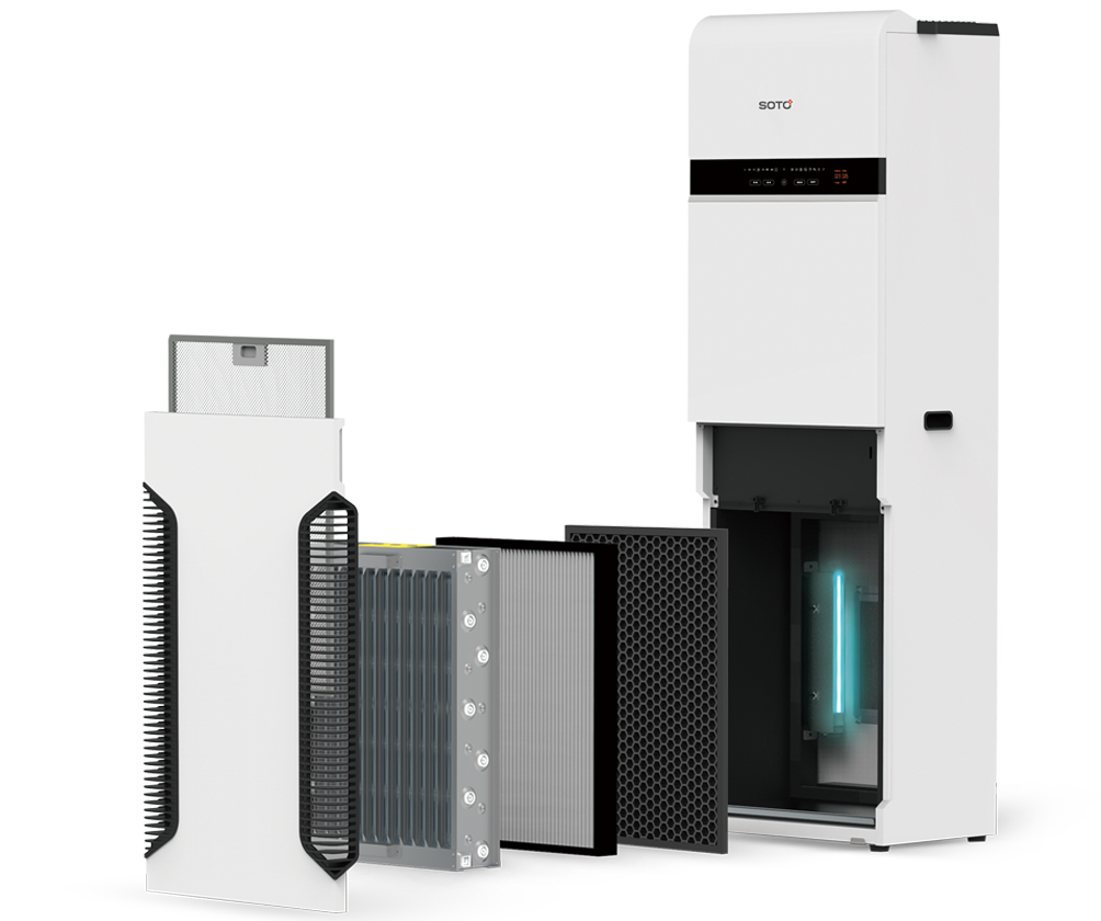 Multi-stage air filters<br/>smart control system