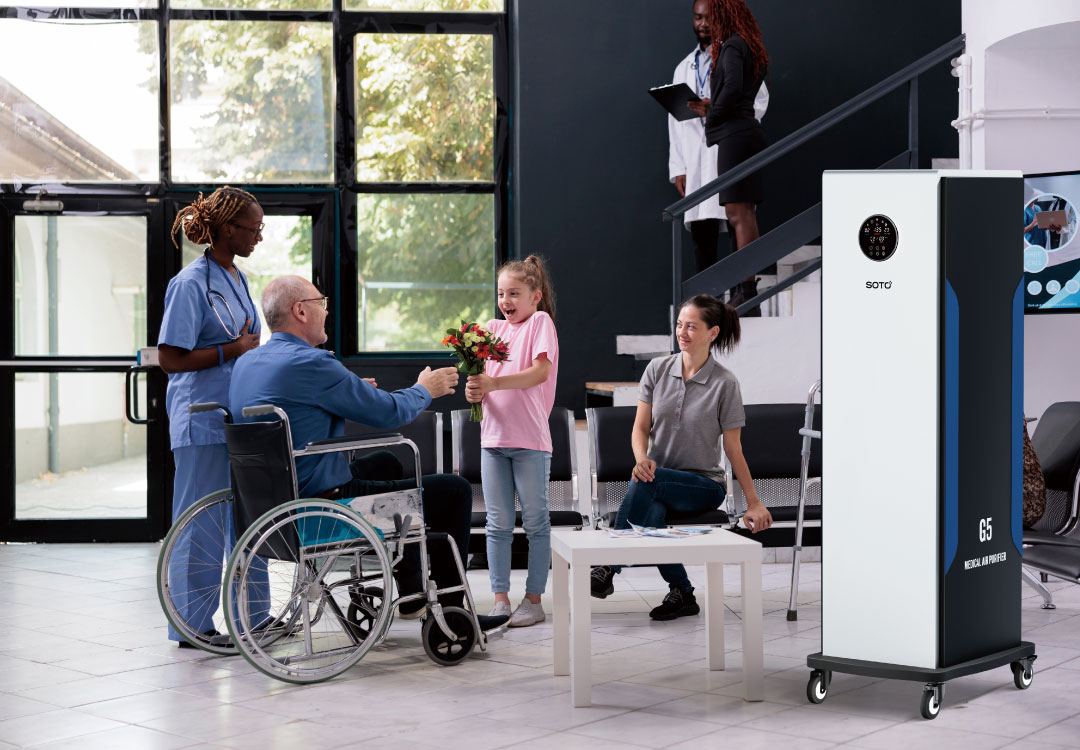 Plasma air disinfection  smart control system and hand gesture operation