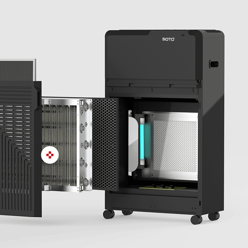 Multi-stage filters and UV-PCO system