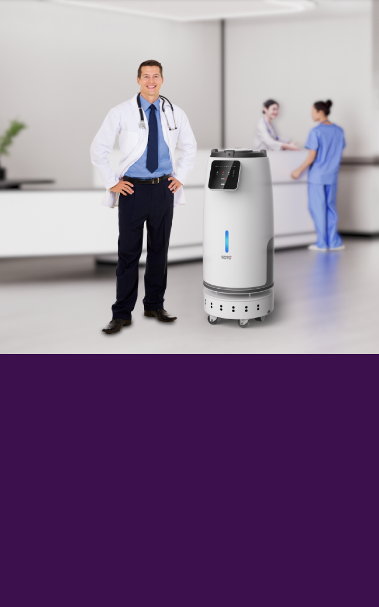 Xenon Pulsed UV Sterilizer Robot