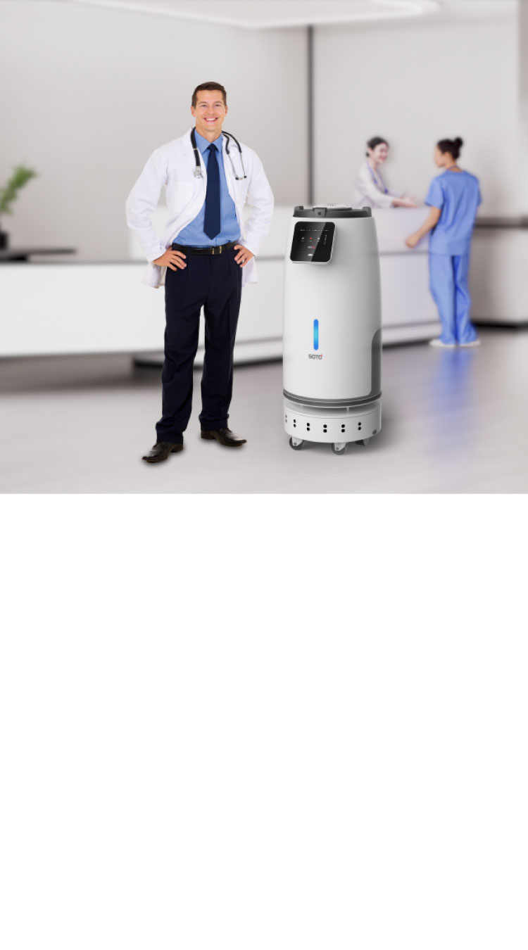 Xenon Pulsed UV Sterilizer Robot